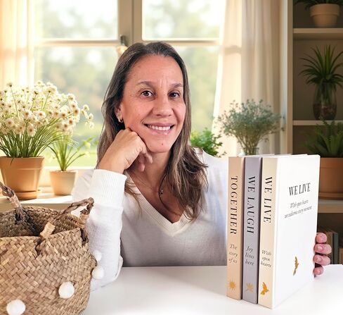 Aesthetic Decorative Books - Coffee Table, Bookshelf, Mantel, Home Decor - 3 Hardcover Travel-Themed Display Stacked Books with Blank Pages Featuring World Cities: Barcelona, Milan & Los Angeles in Kuwait