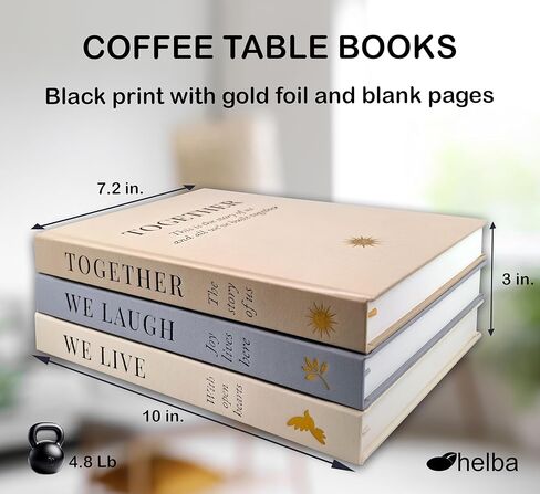Aesthetic Decorative Books - Coffee Table, Bookshelf, Mantel, Home Decor - 3 Hardcover Travel-Themed Display Stacked Books with Blank Pages Featuring World Cities: Barcelona, Milan & Los Angeles in Kuwait