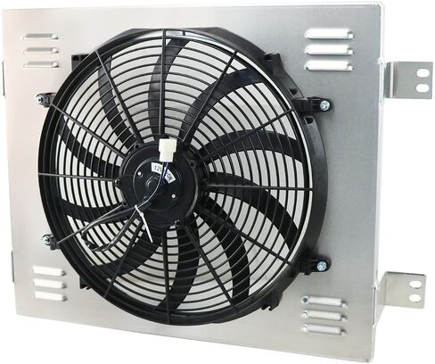 Performance Aluminum Shroud+Fan for 1960 1961 1962 Chevy GMC C/K Pickup Truck C10 C20 30 K10 K20 K30 GMC Suburban High Output Radiator Fan in Saudi Arabia