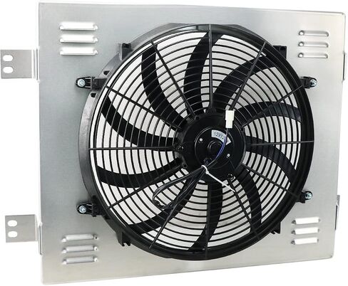 Performance Aluminum Shroud+Fan for 1960 1961 1962 Chevy GMC C/K Pickup Truck C10 C20 30 K10 K20 K30 GMC Suburban High Output Radiator Fan in Saudi Arabia