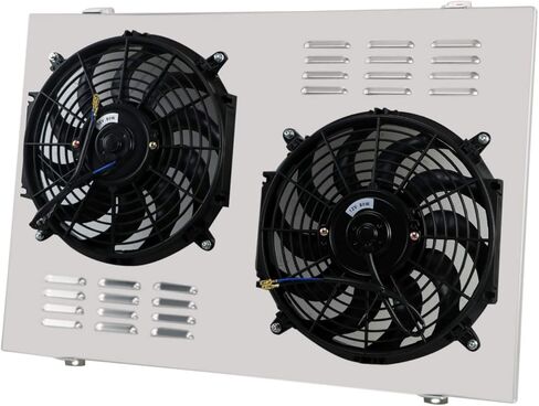 Performance Aluminum Shroud+Fan for 1988-1999 1998 Chevy GMC Truck C/K 1500 2500 3500 5.7L High Output Dual Radiator Fan in Saudi Arabia