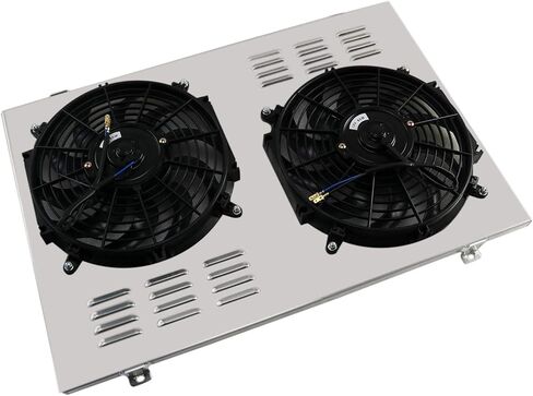Performance Aluminum Shroud+Fan for 1988-1999 1998 Chevy GMC Truck C/K 1500 2500 3500 5.7L High Output Dual Radiator Fan in Saudi Arabia