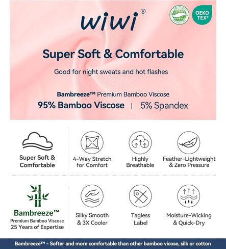 WiWi Pajama Set for Women Bamboo Viscose Sleeveless Tops with Shorts Pjs Sets Soft Summer Sleepwear Pj S-XXL in Saudi Arabia