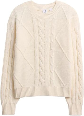 GAP Girls' Cable Crewneck Sweater in Kuwait