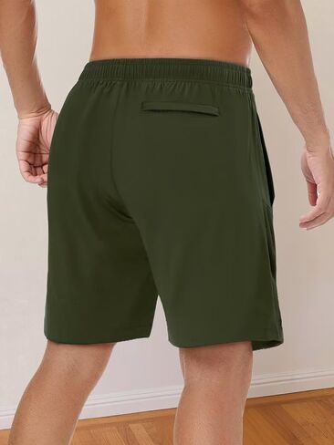 Men's Casual Shorts Stretch Waistband Walking Hiking Golf Shorts with Pockets in Saudi Arabia
