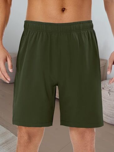 Men's Casual Shorts Stretch Waistband Walking Hiking Golf Shorts with Pockets in Saudi Arabia