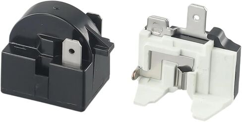 1pc Refrigerator Starter Overload Protector for Refrigerator Start Relay 1/2 Pin 15 Ohm + 1/6H Compressor Overload Protector(2 Pin 15 Ohm) in Saudi Arabia