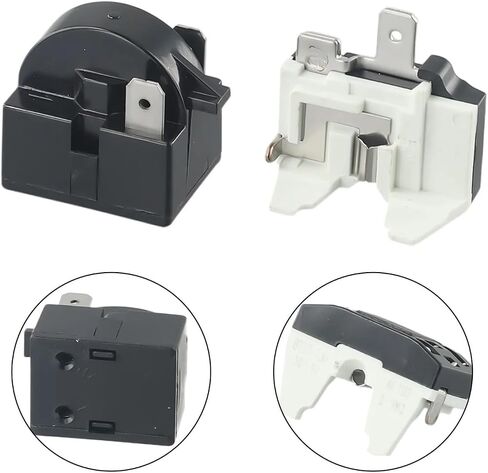 1pc Refrigerator Starter Overload Protector for Refrigerator Start Relay 1/2 Pin 15 Ohm + 1/6H Compressor Overload Protector(2 Pin 15 Ohm) in Saudi Arabia