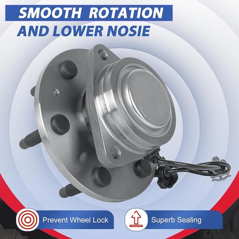 515097 (2WD Models Only) Front Wheel Hub Bearing Assembly 6 Lugs w/ABS Compatible for 2007-2014 Escalade/ 2007-2013 Silverado 1500/2007-2014 Tahoe Yukon in Saudi Arabia