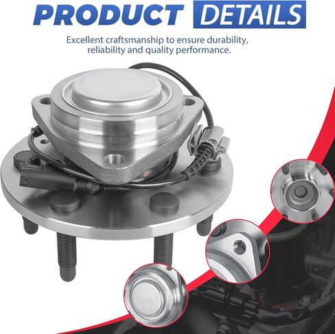 515097 (2WD Models Only) Front Wheel Hub Bearing Assembly 6 Lugs w/ABS Compatible for 2007-2014 Escalade/ 2007-2013 Silverado 1500/2007-2014 Tahoe Yukon in Saudi Arabia