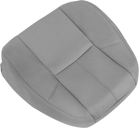 SecosAutoparts Driver and Passenger Bottom & Top Lean Back Seat Covers Leather Gray Compatible with Chevy Silverado Tahoe Suburban Avalanche Sierra Yukon 1500 2500 3500HD 2007-2014 in Saudi Arabia