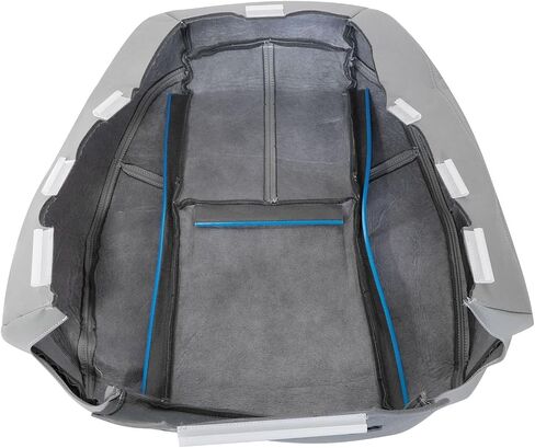 SecosAutoparts Driver and Passenger Bottom & Top Lean Back Seat Covers Leather Gray Compatible with Chevy Silverado Tahoe Suburban Avalanche Sierra Yukon 1500 2500 3500HD 2007-2014 in Saudi Arabia