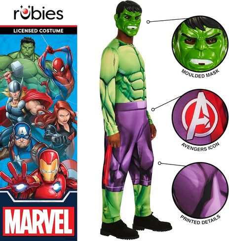 Rubies Official Hulk Classic Adult Costume - Small in Saudi Arabia