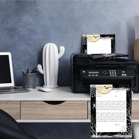 Scary Spider Halloween Letterhead Laser & Inkjet Printer Paper (25 Sheets) in Saudi Arabia