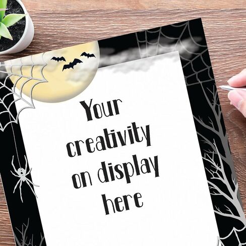 Scary Spider Halloween Letterhead Laser & Inkjet Printer Paper (25 Sheets) in Saudi Arabia