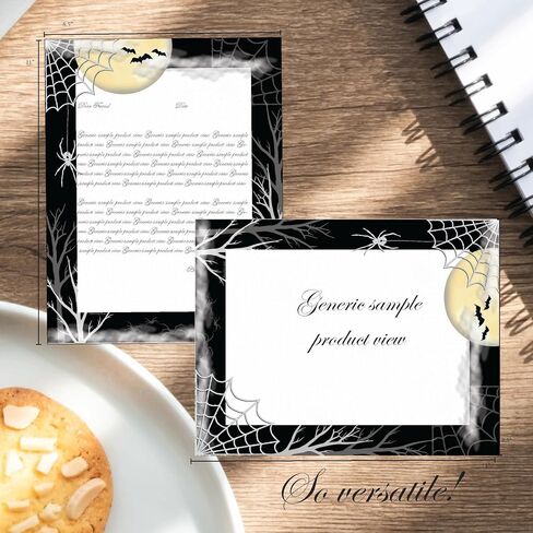 Scary Spider Halloween Letterhead Laser & Inkjet Printer Paper (25 Sheets) in Saudi Arabia