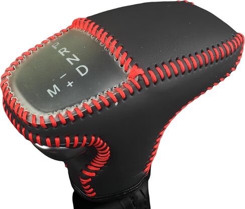Leather Gear Shift Knob Covers for Dodge Charger Challenger 2015-2023 and Dodge Durango18-23,Carbon Fiber Leather Hand-Stitched Shifter Sleeve in Saudi Arabia
