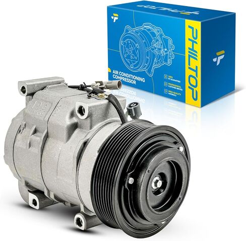 PHILTOP 158327 AC Compressor with Clutch Fit for GX460 2010-2023, Sequoia 2010-2022, LX570 2008-2011 2013-2021, Land Cruiser 2008-2011 2013-2021, Sequoia 2008-2009 5.7L, Air Conditioning Compressor in Saudi Arabia