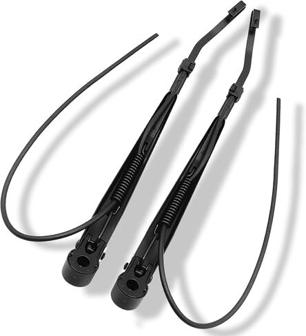 1 Pair Front Windshield Wiper Arm Kit Noiseless Rust Protection Fits Compatible with 1990-2007 Peterbilt 379 Replace OE 602511 R236002 Left and Right in Kuwait