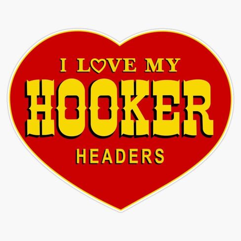 Magnet Hooker Headers Magnet Vinyl Decal Sticker 5" in Saudi Arabia