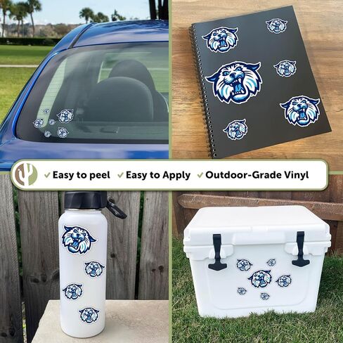 Desert Cactus Villanova University Stickers VU Wildcats Stickers Wildcats Vinyl Decals Laptop Water Bottle Car Scrapbook T3 (Type 3-4) in Saudi Arabia