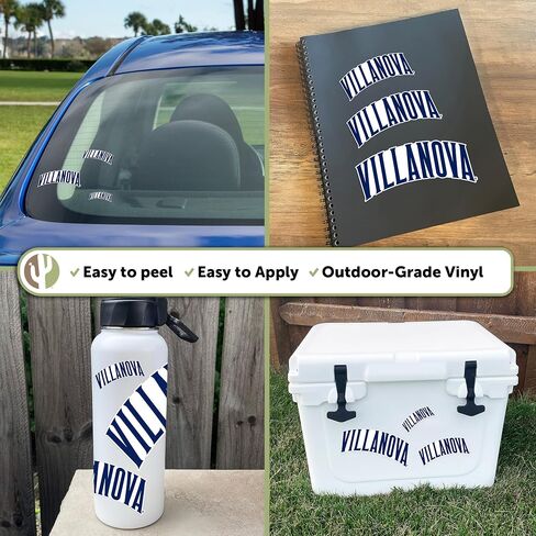 Desert Cactus Villanova University Stickers VU Wildcats Stickers Wildcats Vinyl Decals Laptop Water Bottle Car Scrapbook T3 (Type 3-4) in Saudi Arabia