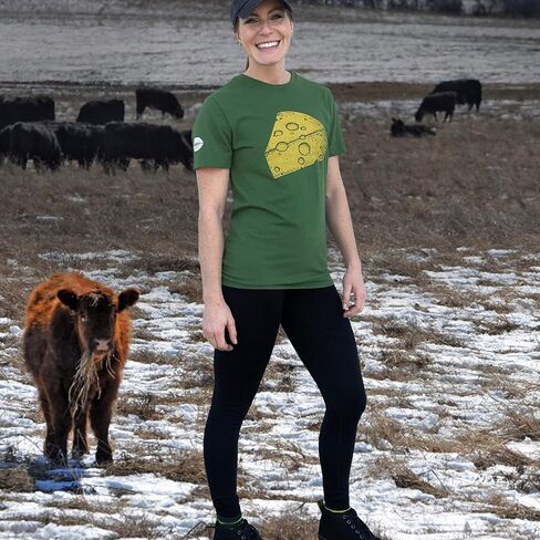 Green Bay Football Wisconsin Cheese T-Shirt, Hand-Drawn, Printed in USA in Saudi Arabia