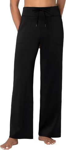 Sunzel Fleece Lined Wide Leg Pants for Women High Waist Thermal Workout Lounge Straight Leg Yoga Pants Winter Warm Sweatpants in Saudi Arabia