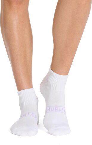 Hurley womens 8 Pack Sport Ultra Soft Quarter Crew Socks in Saudi Arabia