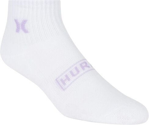 Hurley womens 8 Pack Sport Ultra Soft Quarter Crew Socks in Saudi Arabia