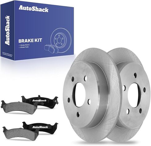 وسادات الفرامل السيراميكية لدوارات الفرامل الخلفية من AutoShack | بديل لسيارة فورد إكسبلورر 1995-2001 1998-2002 رينجر 2001 إكسبلورر سبورت 1997-2001 ميركوري ماونتينير 4.0L 5.0L 4WD AWD RWD | طقم فرامل 6 قطع in Saudi Arabia