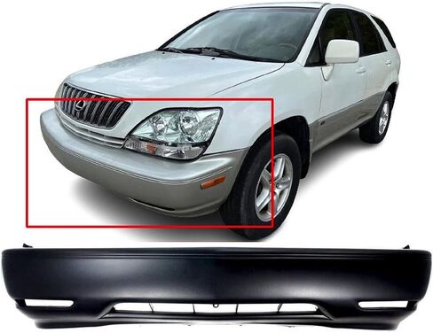 FitParts متوافق مع غطاء المصد الأمامي 1999 2000 2001 2002 2003 Lexus RX300 99 00 01 02 03. جديد، مُجهز وجاهز للطلاء. LX1000117 5211948901 in Saudi Arabia