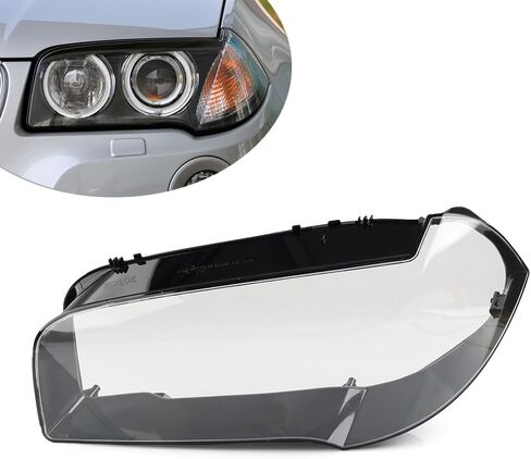 Zhisheng 63127162201 63127162202Left Head Light Cover Headlamp Transparent Lens Shell Lampshade Housing PolycarbonateLens Clear Car For BMW X3 E83 2004-2010 in Saudi Arabia