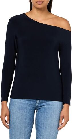 Norma Kamali Women's Long Sleeve Drop Shoulder Top (24) in Saudi Arabia