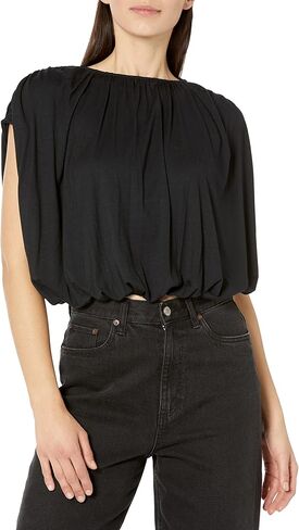 Velvet by Graham & Spencer Women's Carmen Draped Short Sleeve T Shirt in Saudi Arabia