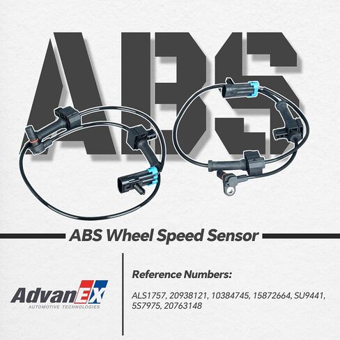 ALS1757 Rear ABS Wheel Speed Sensor Left&Right Compatible with Chevrolet Cheyenne Silverado 1500/2500/3500, GMC Sierra Denali Sierra 1500/2500/3500 Replace 20938121 15872664 in Saudi Arabia
