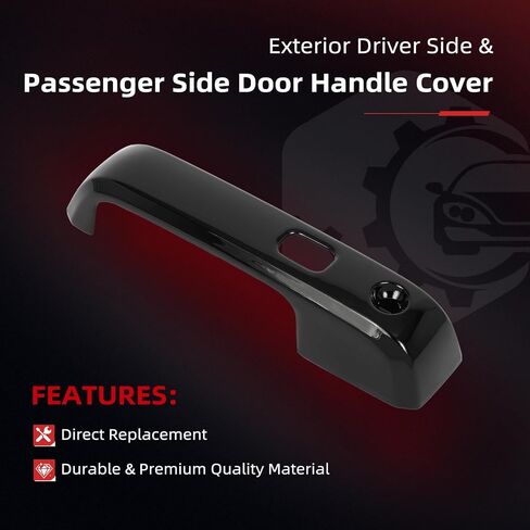 cciyu Black ABS Door Handle Cover Exterior Decoration for 2017-2022 for Ford for F-250/For F-350 Super Duty,2017-2022 for Ford F-450/For F-550 Super Duty, Door Handle Cover Car Accessories(4PCS) in Saudi Arabia