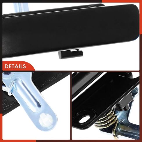 A-Premium Outside Exterior Door Handles Compatible with Ford E-150, E150, E-250, E250, E-150 Club Wagon, E-250 Econoline, E-350 Super Duty, Smooth Black, 2-PC Set, Front Driver and Passenger Side in Saudi Arabia
