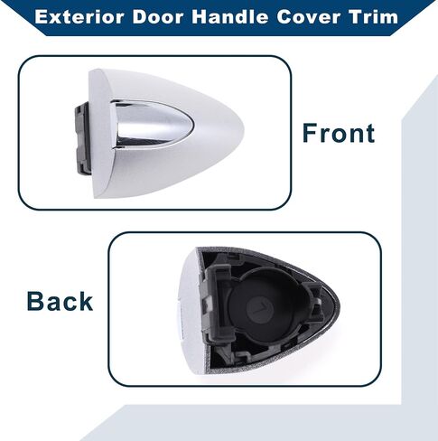 Front Right Exterior Door Handle Cover for Buick LaCrosse 2017-2019 for Buick Enclave 2020-2022 No.13597113 Lock Bezel Cover Cap Silver Tone in Saudi Arabia