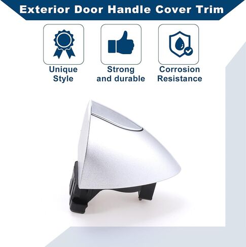 Front Right Exterior Door Handle Cover for Buick LaCrosse 2017-2019 for Buick Enclave 2020-2022 No.13597113 Lock Bezel Cover Cap Silver Tone in Saudi Arabia
