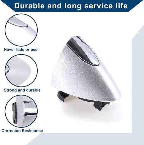 Front Right Exterior Door Handle Cover for Buick LaCrosse 2017-2019 for Buick Enclave 2020-2022 No.13597113 Lock Bezel Cover Cap Silver Tone in Saudi Arabia
