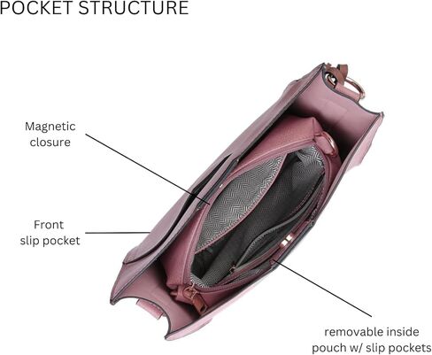 Lyla Bucket Bags 2-in-1 Trendy Vegan Leather Hobo Crossbody Handbags Shoulder Purses for Women in Kuwait