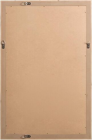 Kate and Laurel Braywood Modern Pieced Wood Rectangle Mirror, 24 x 36, Rustic Brown, Decorative Rectangular Mirror for Use as Coastal Bathroom Mirror for Over Sink or Statement Bedroom Mirror in Saudi Arabia