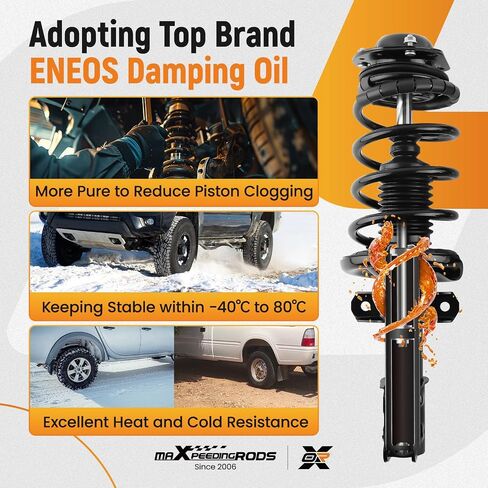 maXpeedingrods 2Pc Front Struts Shocks for Chevy Cobalt 2005-2010, Chevy HHR 2006-2011, Pontiac G5 2007-2009, Pursuit 2005-2006, 172179L 172179R Shock Absorbers in Saudi Arabia