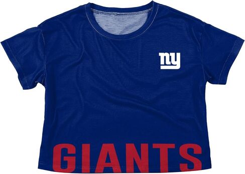 FOCO womens Nfl Team Logo Ladies Fashion Crop Top Shirt, Bottom Line, Small US in Saudi Arabia