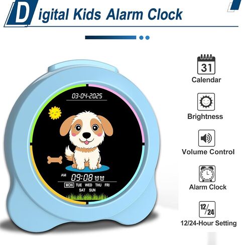 Digital Alarm Clock 7" HD Large Screen Digital Calendar with Auto-Dimming, Clear Day/Date Display for Alzheimer's Dementia Seniors & Low Vision with Remote Control and Custom Reminder Function(White) in Saudi Arabia