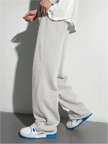 Boy's Baggy Pants Letter Elastic High Waisted Wide Leg Sweatpants Athletic Track Pants Joggers in Saudi Arabia