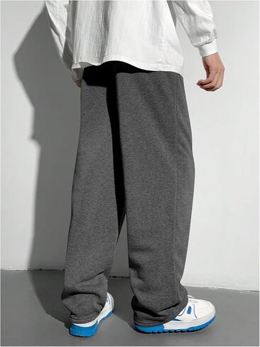 Boy's Baggy Pants Letter Elastic High Waisted Wide Leg Sweatpants Athletic Track Pants Joggers in Saudi Arabia