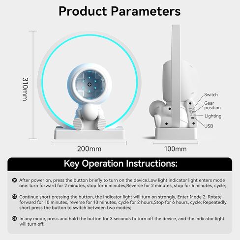 Single Watch Winder for Automatic Watches - Rechargeable Battery Operated, Detachable Travel Design with 5-Color Ambient Light Quiet Motor Watch Spinner Box Cute Watch Winder for Watch Lover in Kuwait