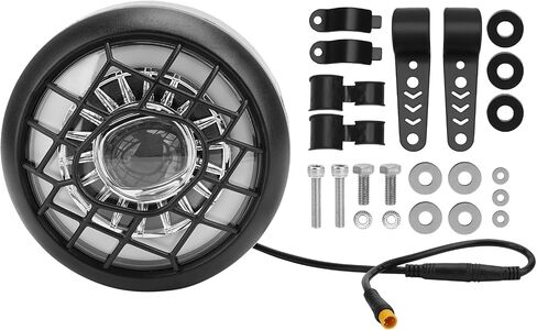 Upgraded LED Headlight Kit For Ridstar Q20/Q20 Pro/Q20, Lite Headlight, 48V OEM 6000K Headlamp -3 Pin Connector-Waterproof Aluminum Alloy High Brightness Front Headlamp Bulbs Light ﻿ ﻿ in Saudi Arabia